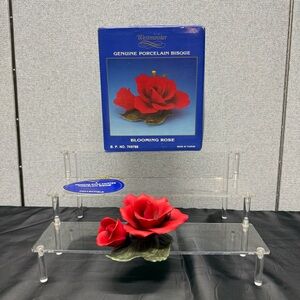 VTG-Westminster Large Porcelain
Blooming Red  Rose Figurine